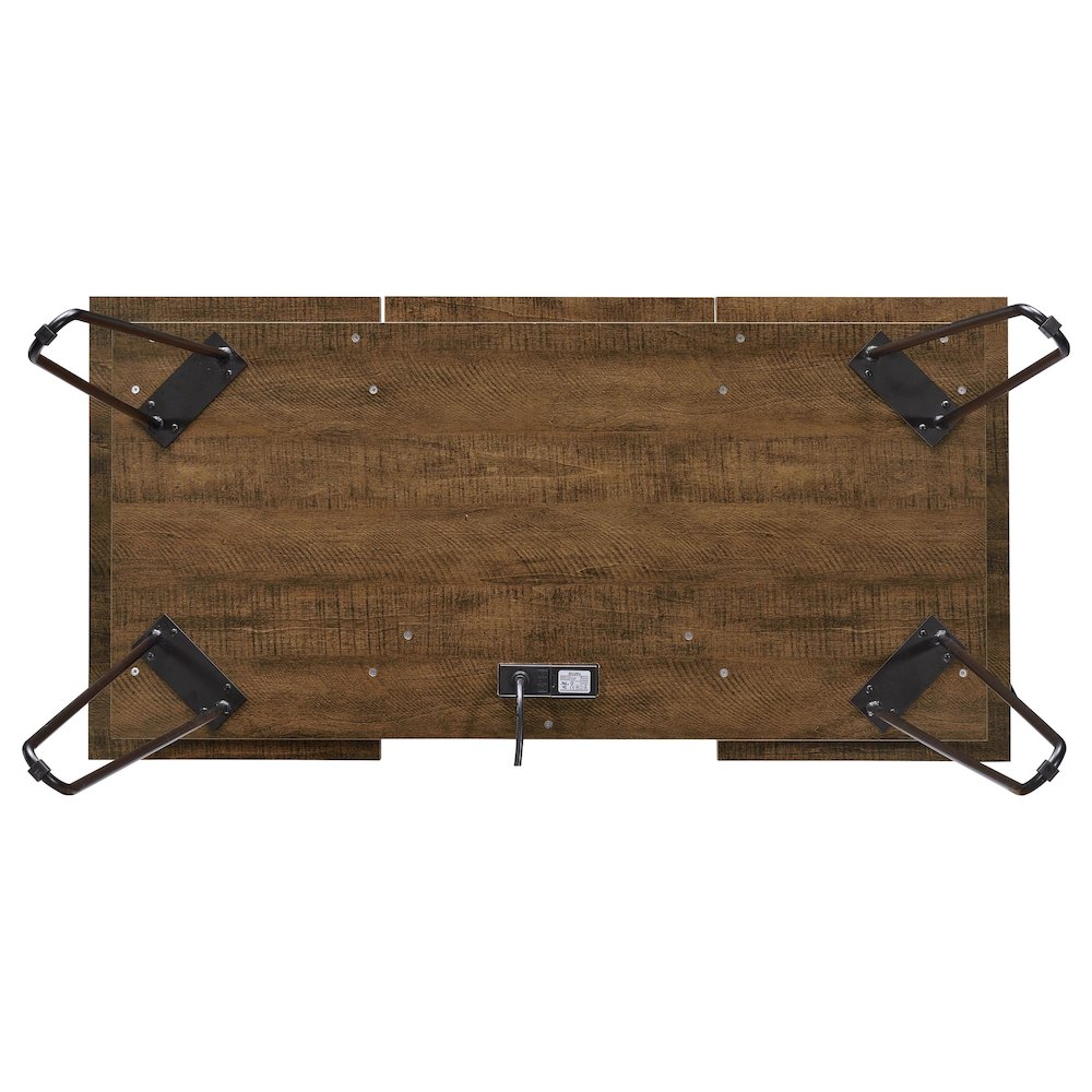 Rustic Amber Writing Desk. Picture 10