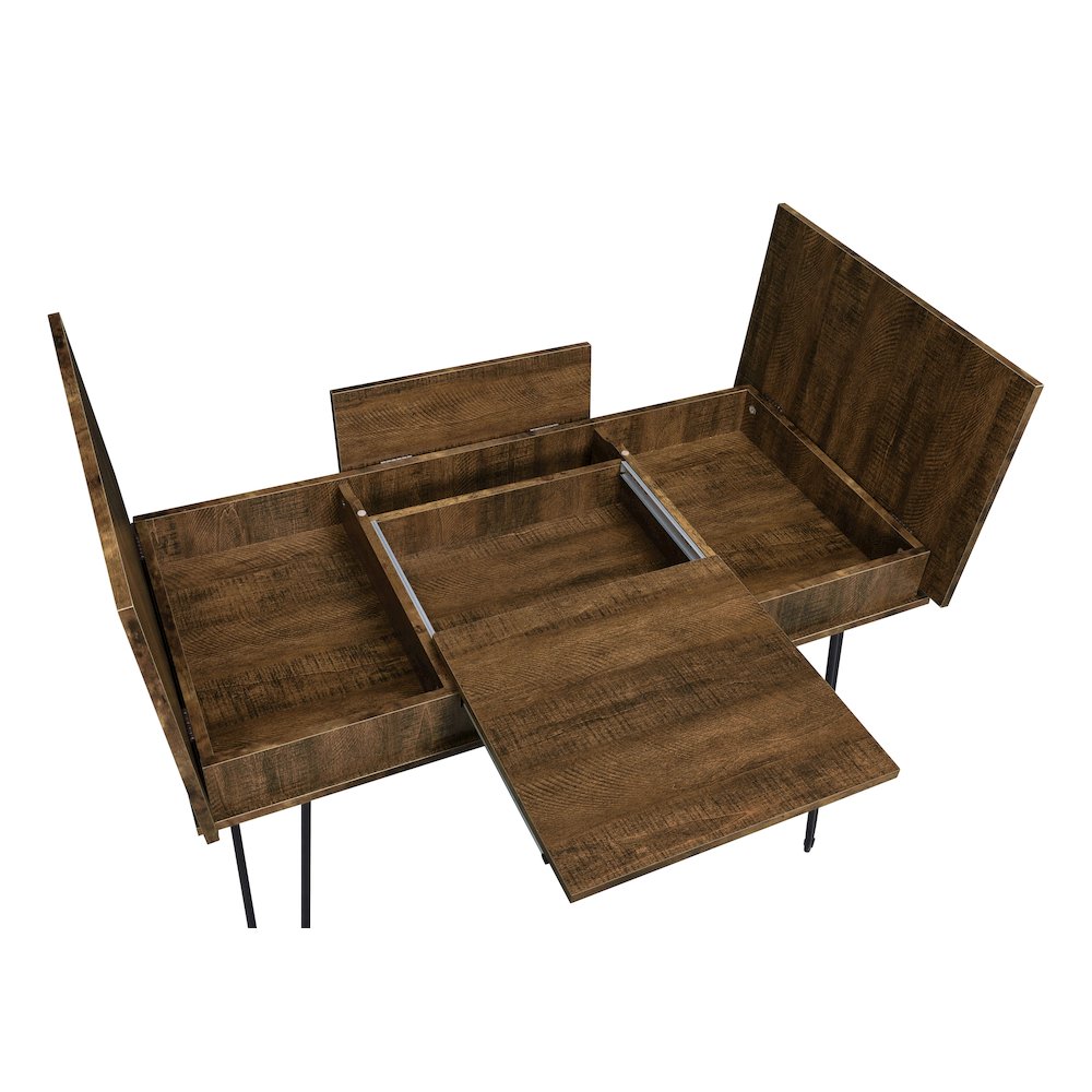 Rustic Amber Writing Desk. Picture 11