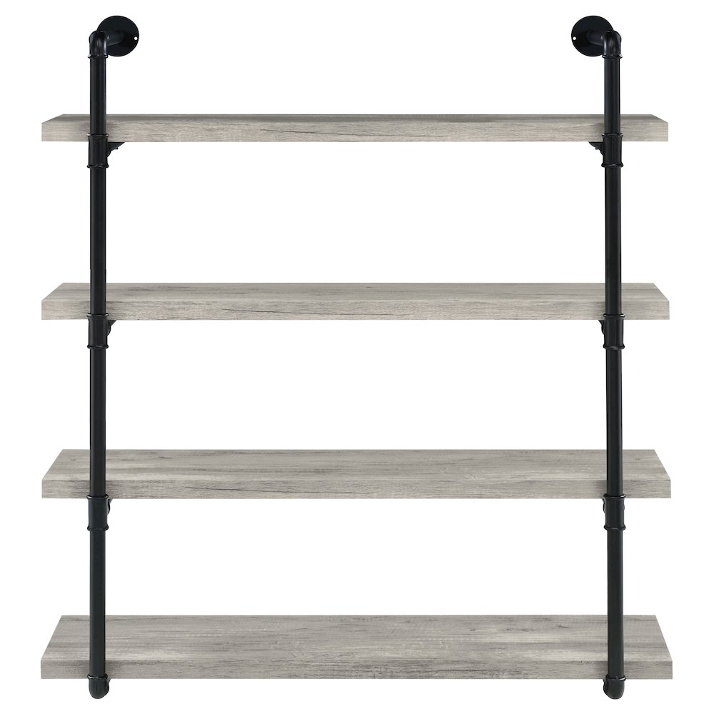 Black Metal 40-inch Wall Shelf. Picture 3