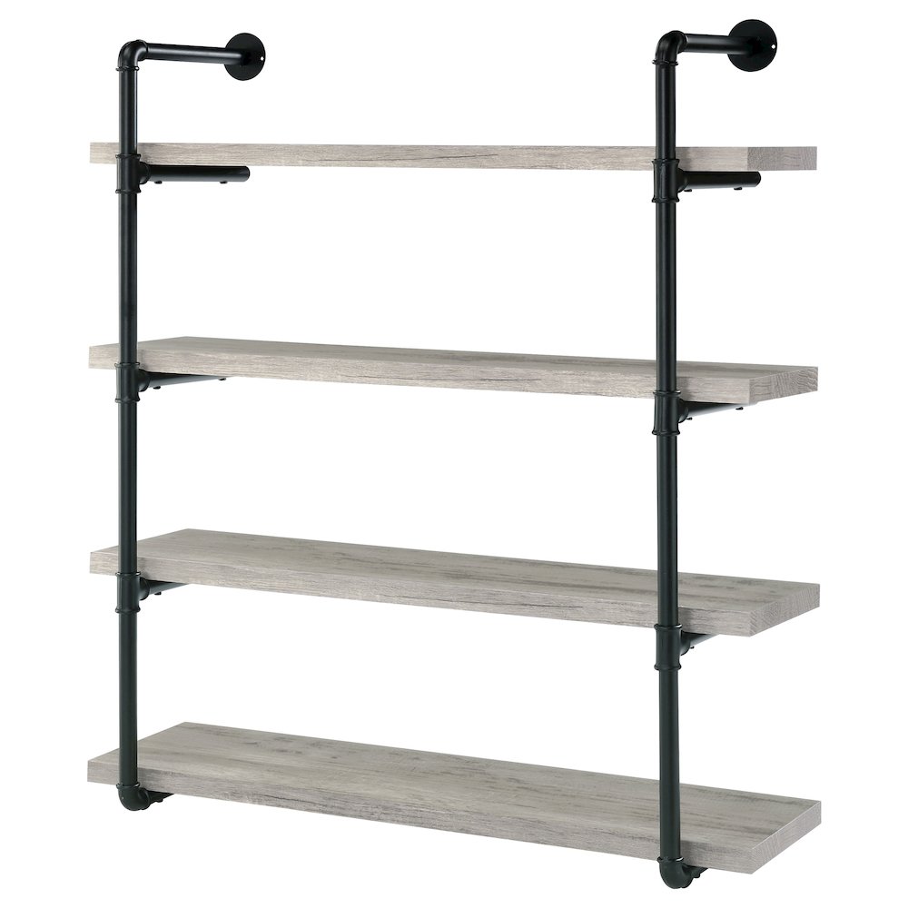 Black Metal 40-inch Wall Shelf. Picture 4