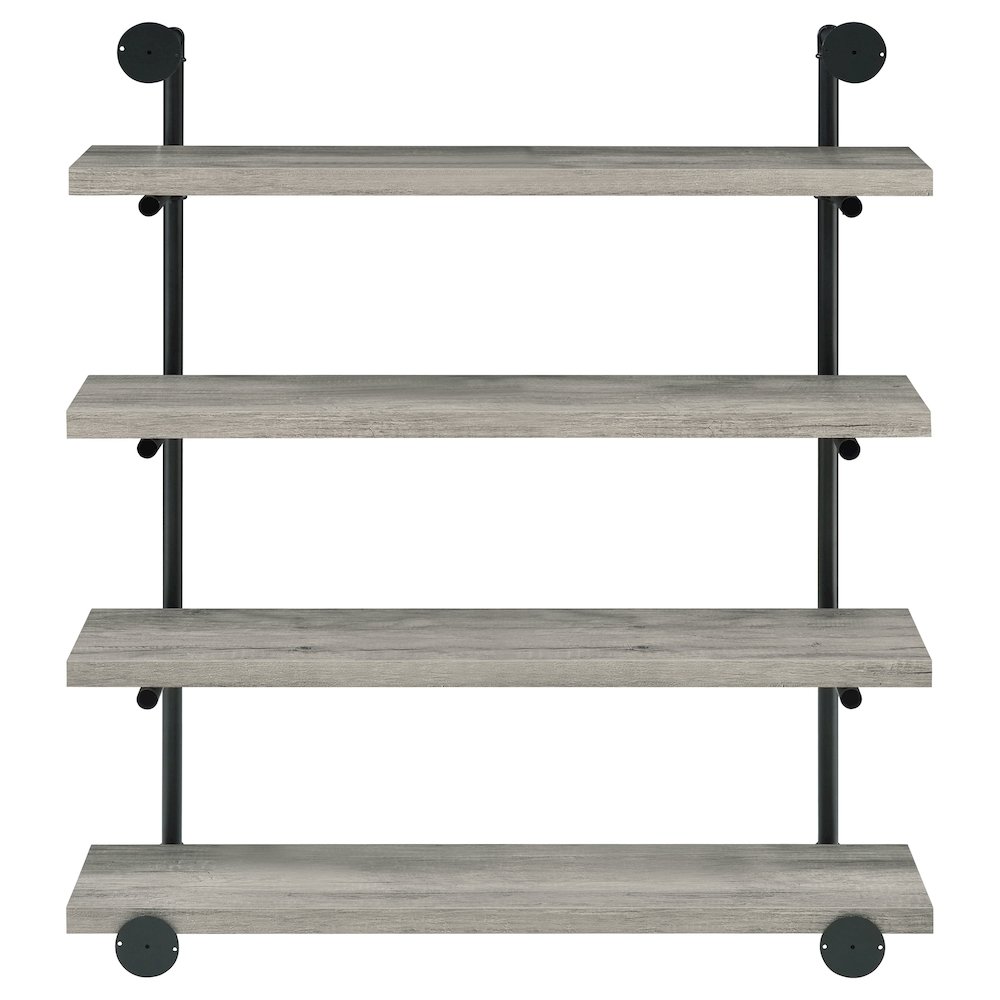 Black Metal 40-inch Wall Shelf. Picture 7