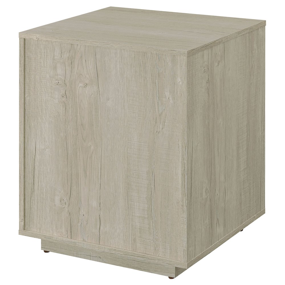 Whitewashed Grey 3-drawer Square File Cabinet. Picture 9