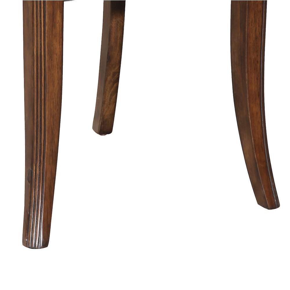 Brown and Dark Walnut Cross Back Arm Chairs (Set of 2). Picture 3