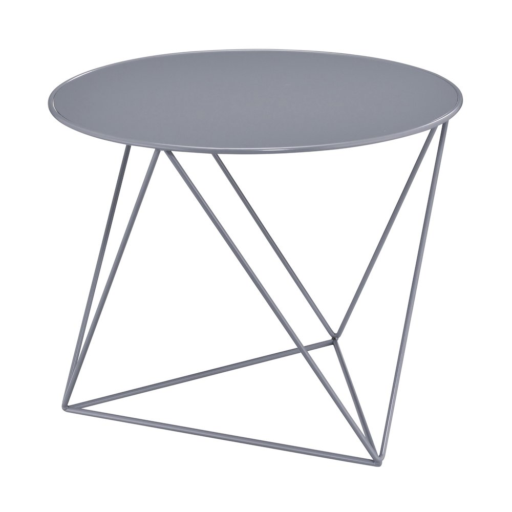 Geometric Metal Base Accent Table. Picture 1