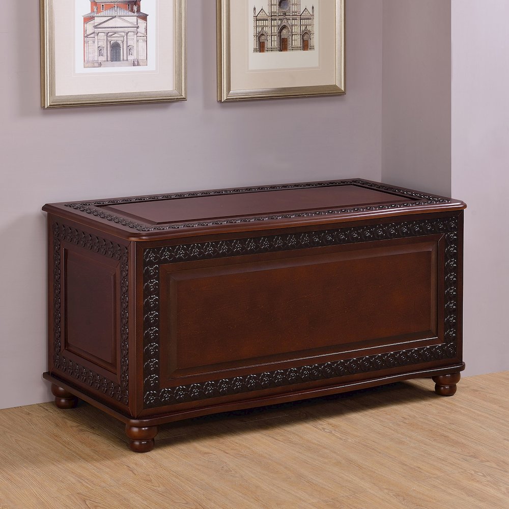 Deep Tobacco Cedar Chest. Picture 2