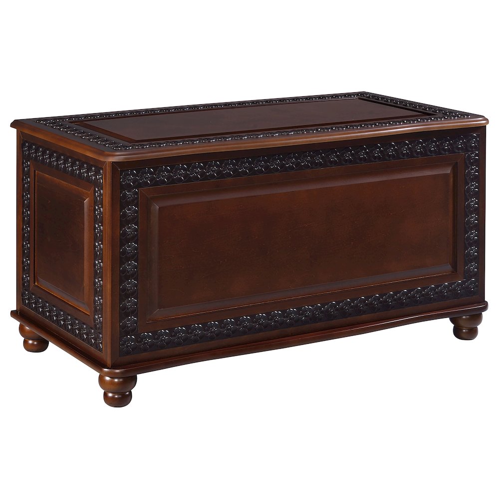 Deep Tobacco Cedar Chest. Picture 1