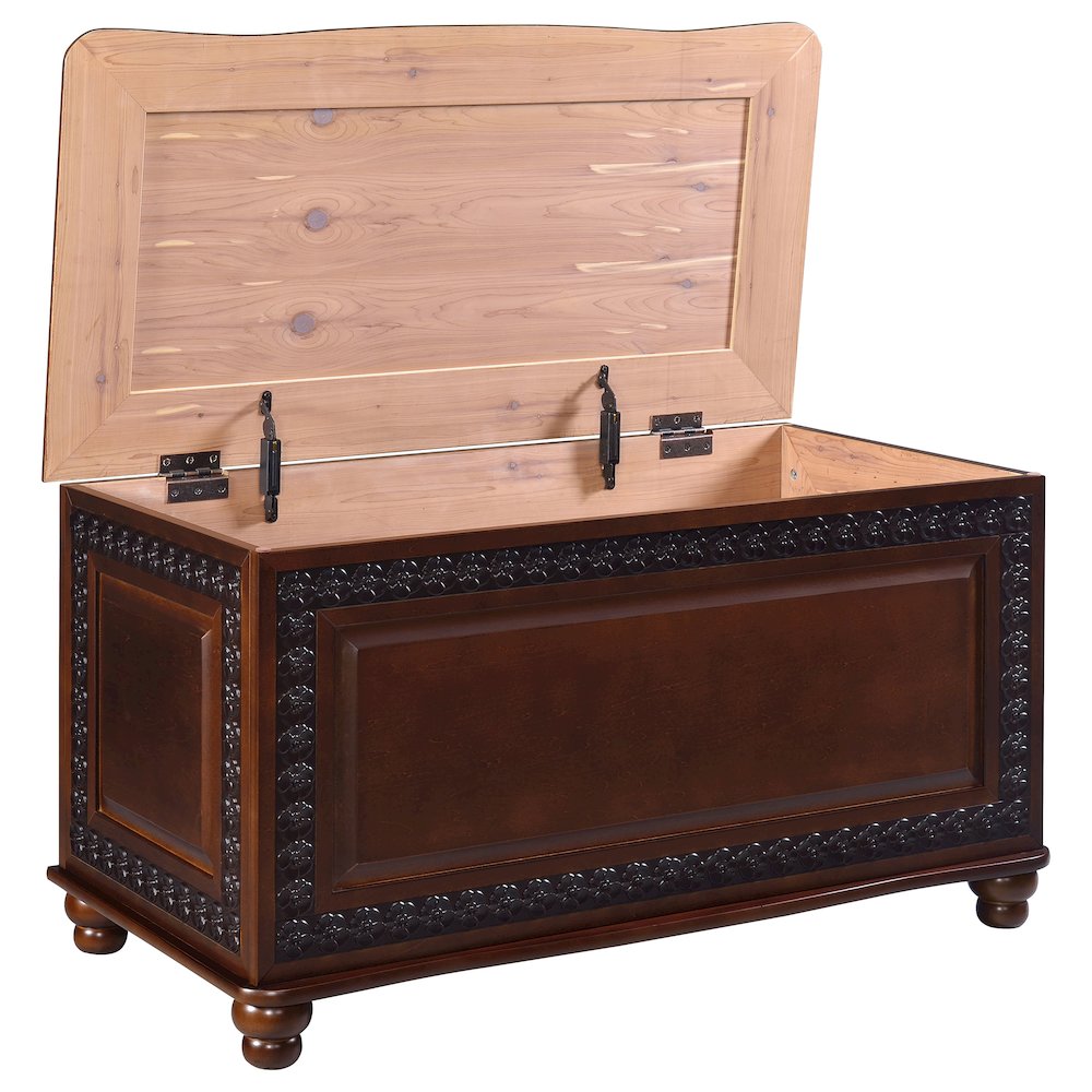 Deep Tobacco Cedar Chest. Picture 3