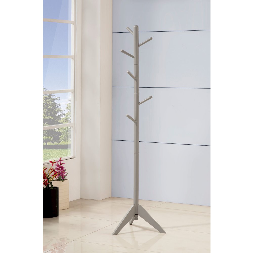 6-hook Rubberwood Coat Rack. Picture 2