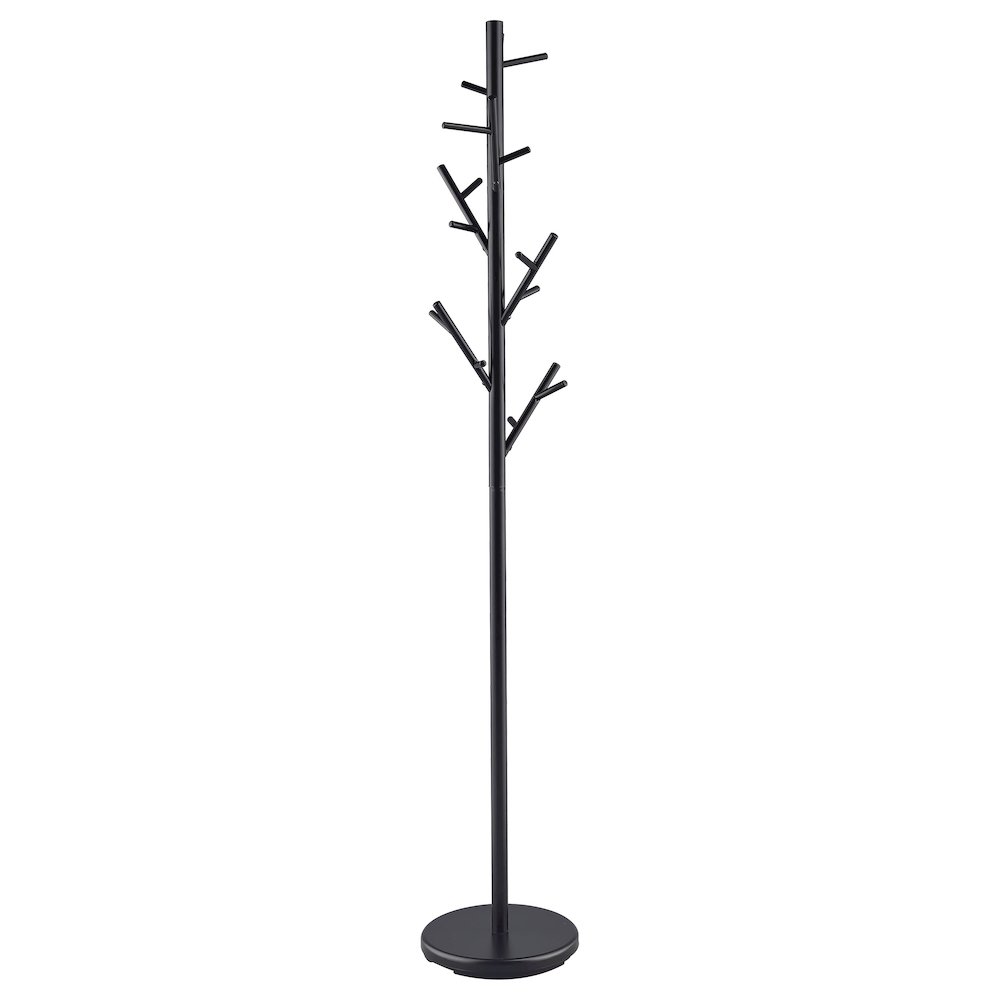 Contemporary Black Coat Rack. Picture 1