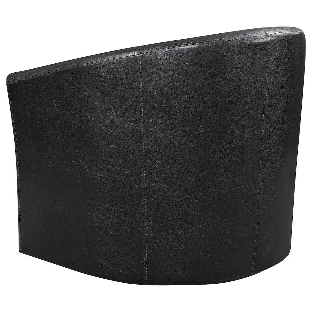 Faux Leather Swivel Armchair. Picture 5
