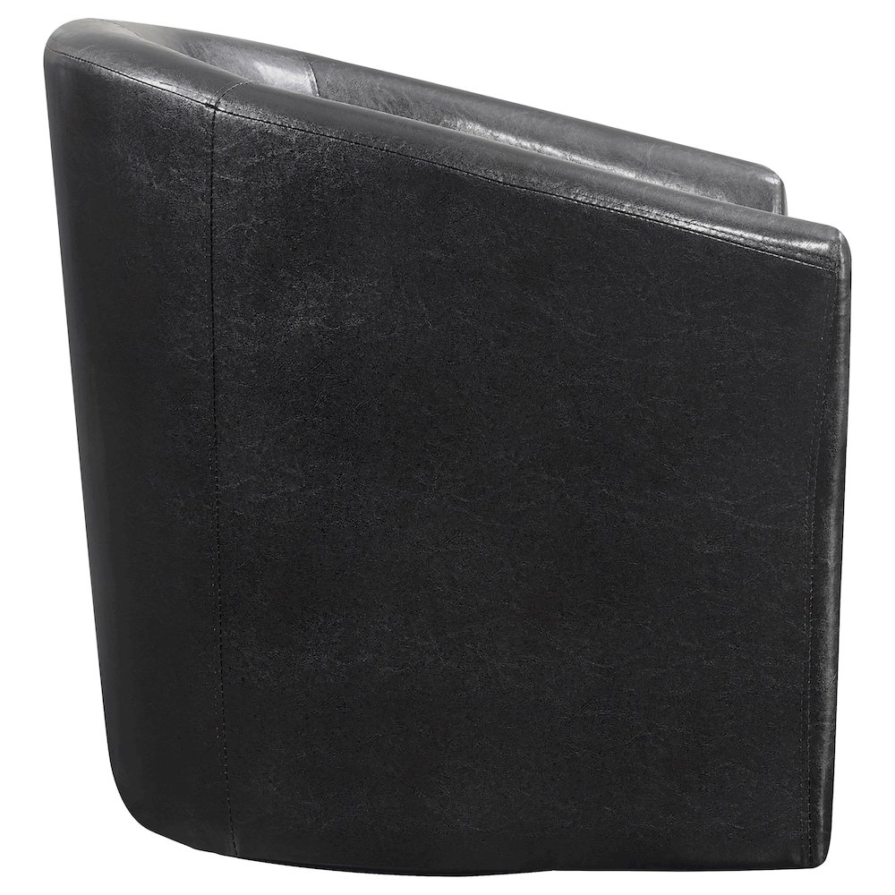 Faux Leather Swivel Armchair. Picture 7