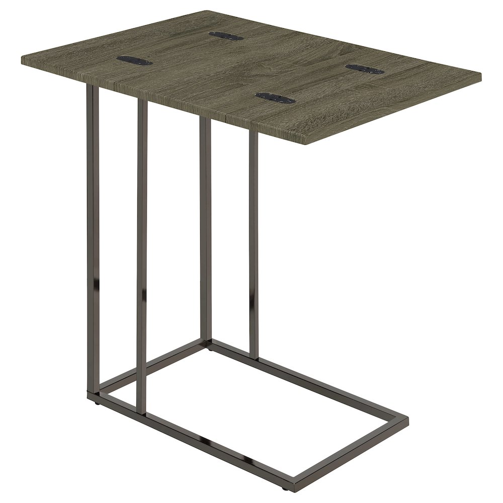 Wood and Metal Snack Table. Picture 4