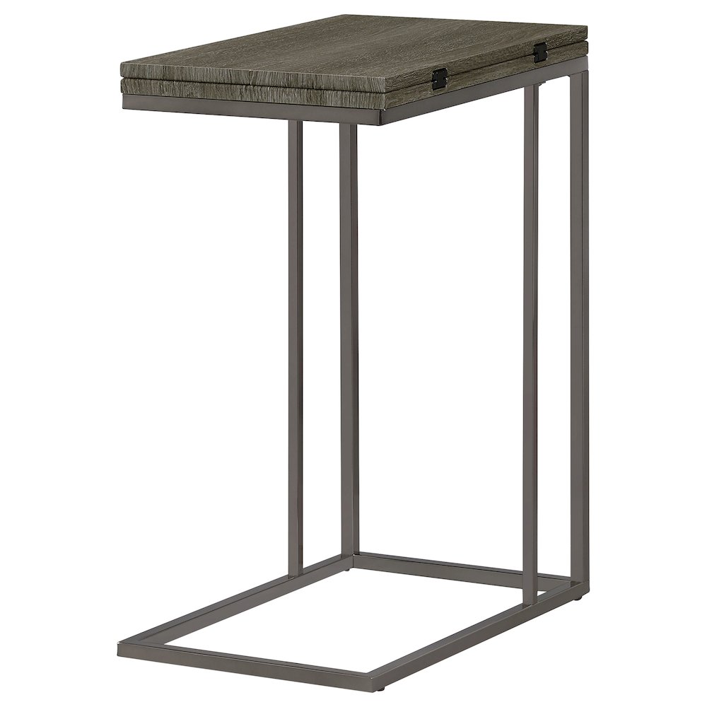 Wood and Metal Snack Table. Picture 6