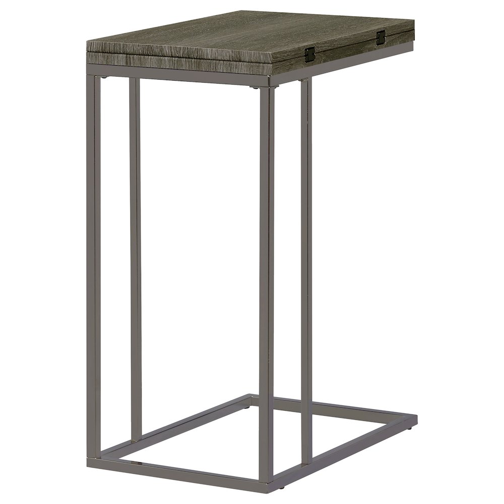 Wood and Metal Snack Table. Picture 11