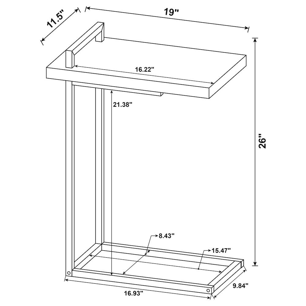 C-Table with USB Charging Port. Picture 5