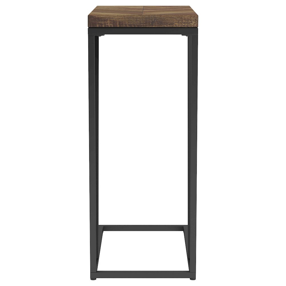 Rectangle Herringbone Accent Table. Picture 3