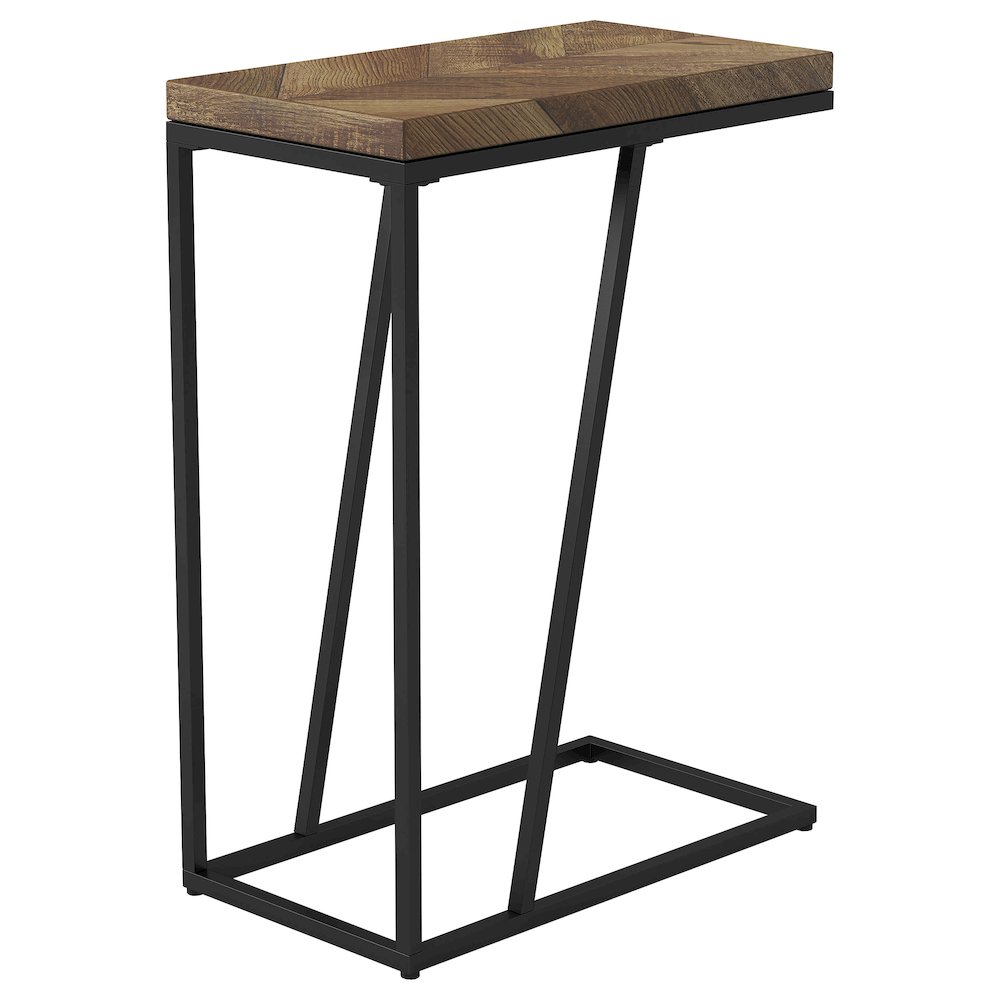 Rectangle Herringbone Accent Table. Picture 4