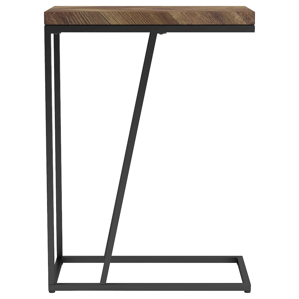 Rectangle Herringbone Accent Table. Picture 5