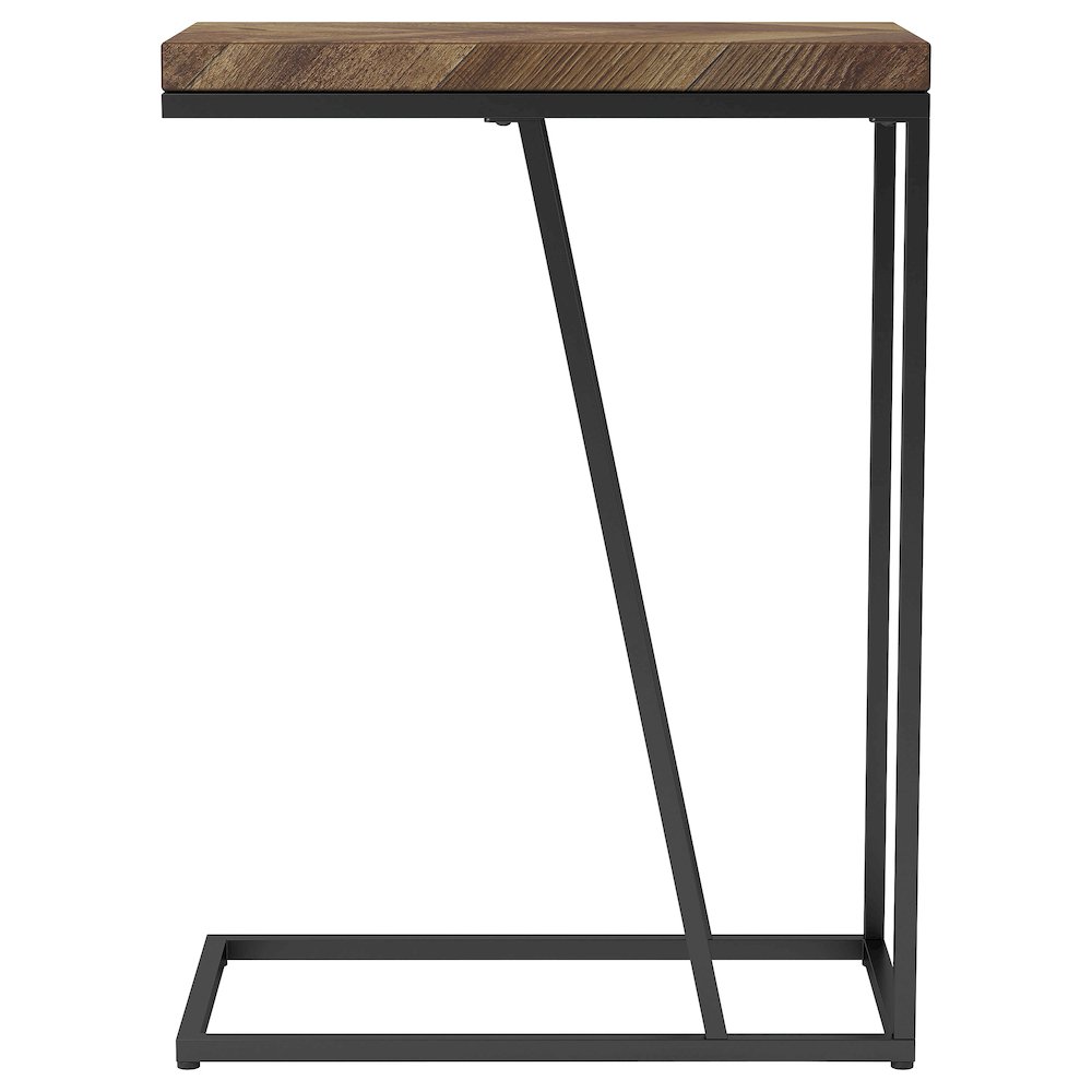 Rectangle Herringbone Accent Table. Picture 7