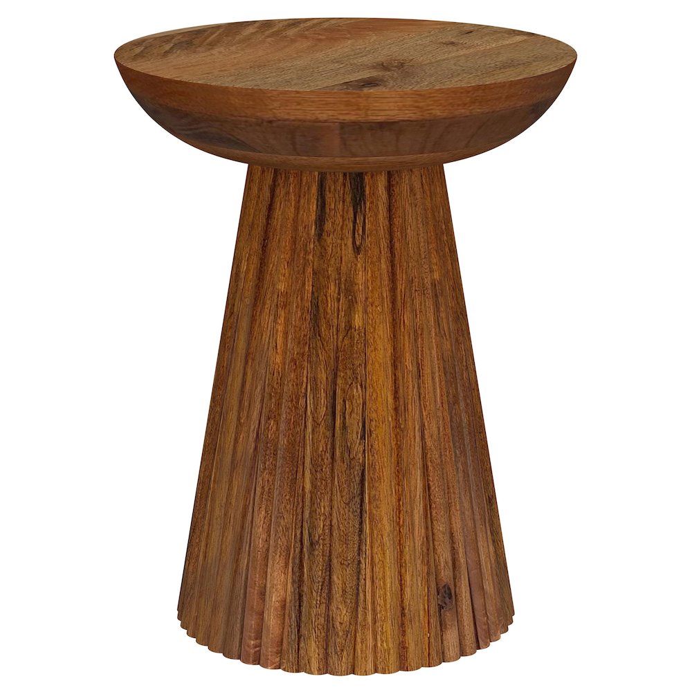 Wild Honey Side Table with Pedestal Base. Picture 1