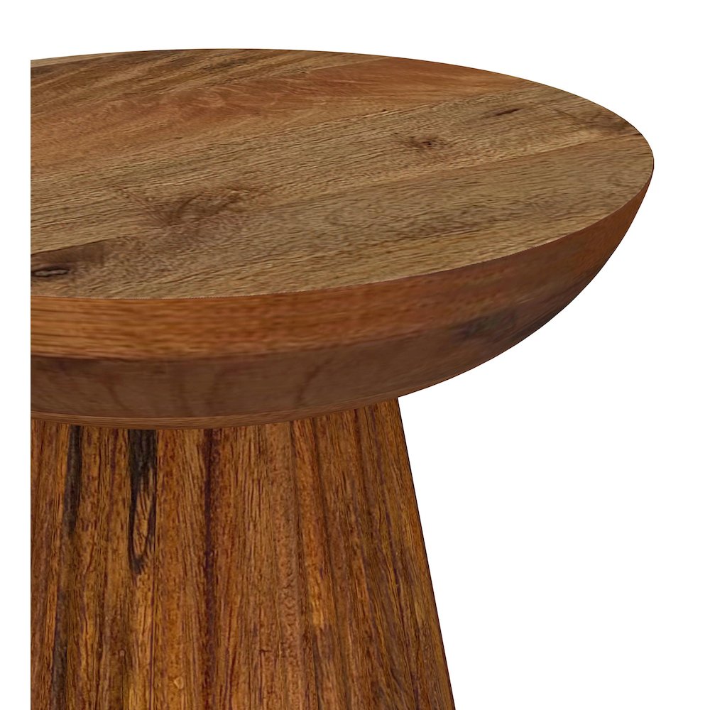 Wild Honey Side Table with Pedestal Base. Picture 3