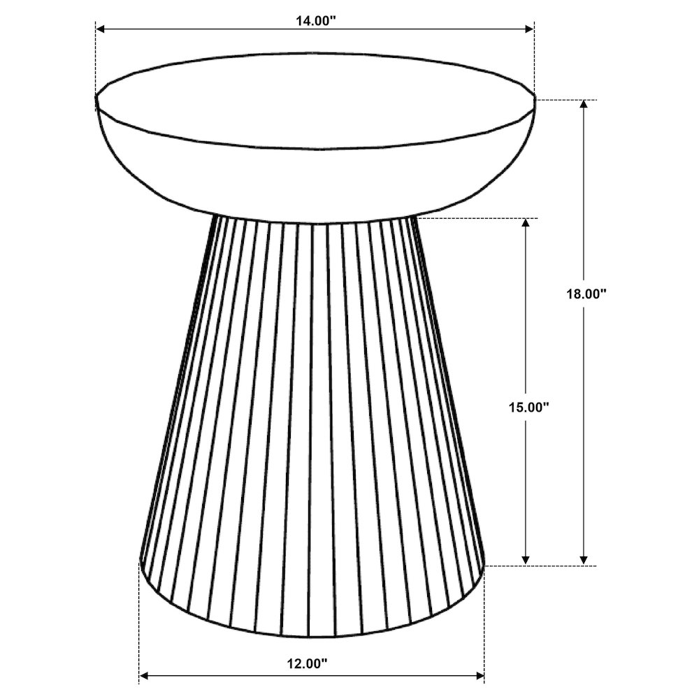 Wild Honey Side Table with Pedestal Base. Picture 5