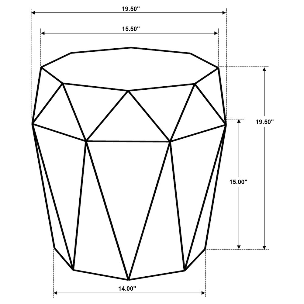 Geometric Side Table. Picture 5