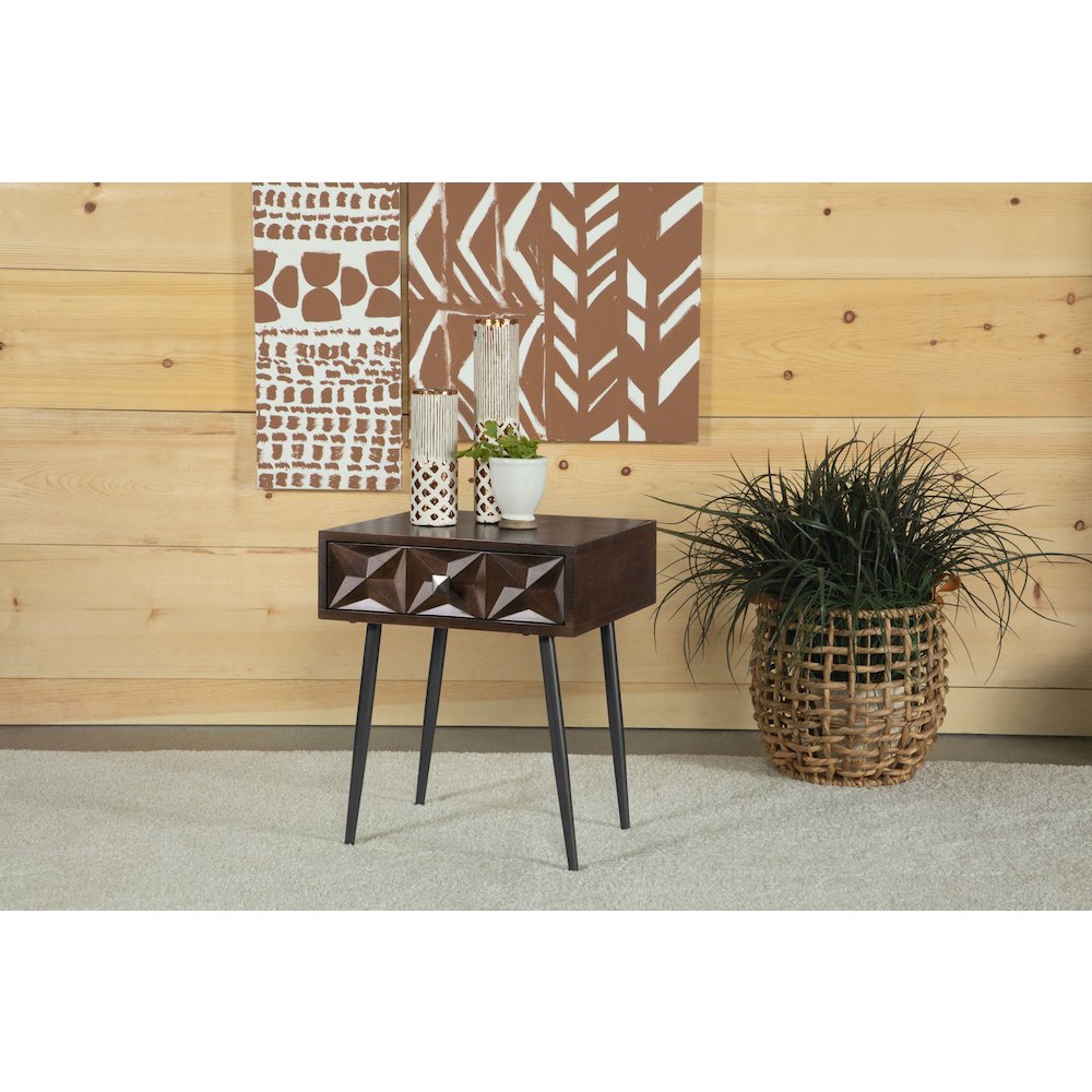 Rectangular Top 1-Drawer Accent Table. Picture 2