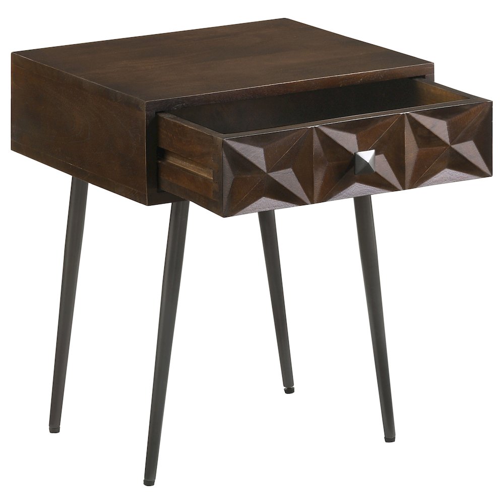 Rectangular Top 1-Drawer Accent Table. Picture 3