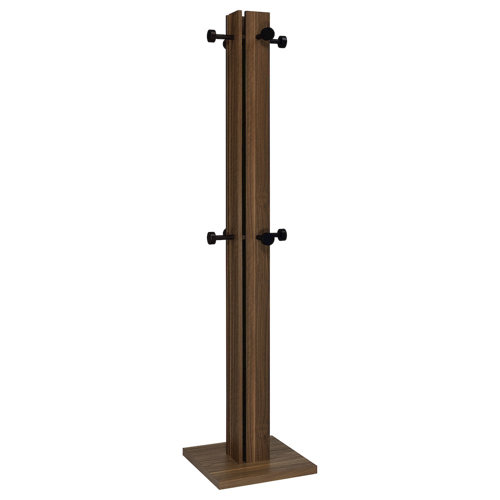 Rawlins Walnut Engineered Wood Coat Rack. Picture 1