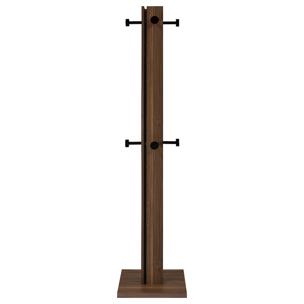 Rawlins Walnut Engineered Wood Coat Rack. Picture 2