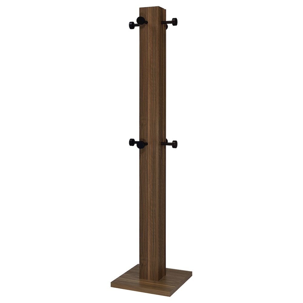 Rawlins Walnut Engineered Wood Coat Rack. Picture 3