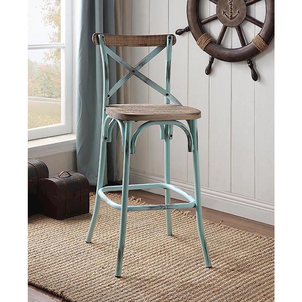 Bar Stool with Cross Back. Picture 3