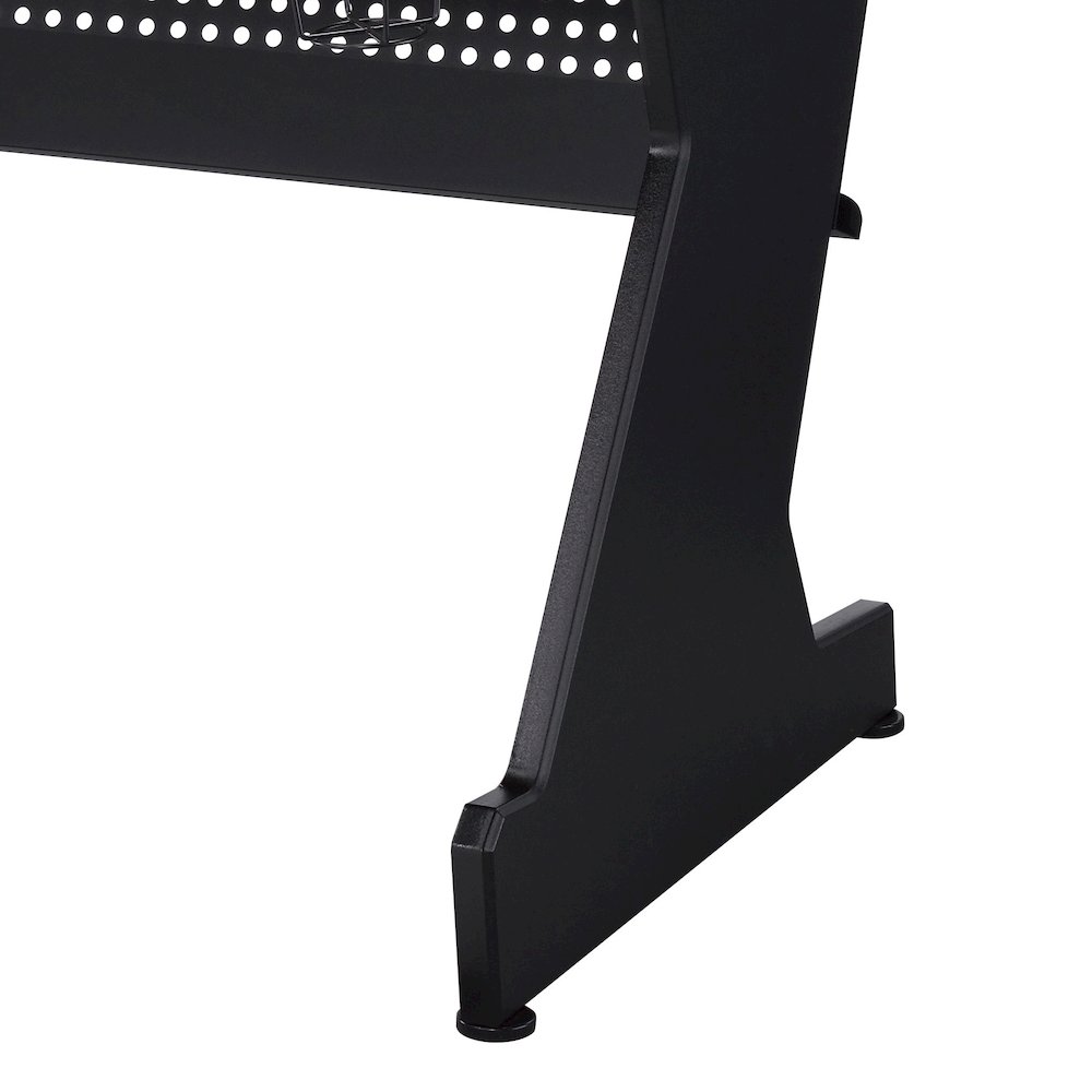 Black 2-Drawer Gaming Table. Picture 3