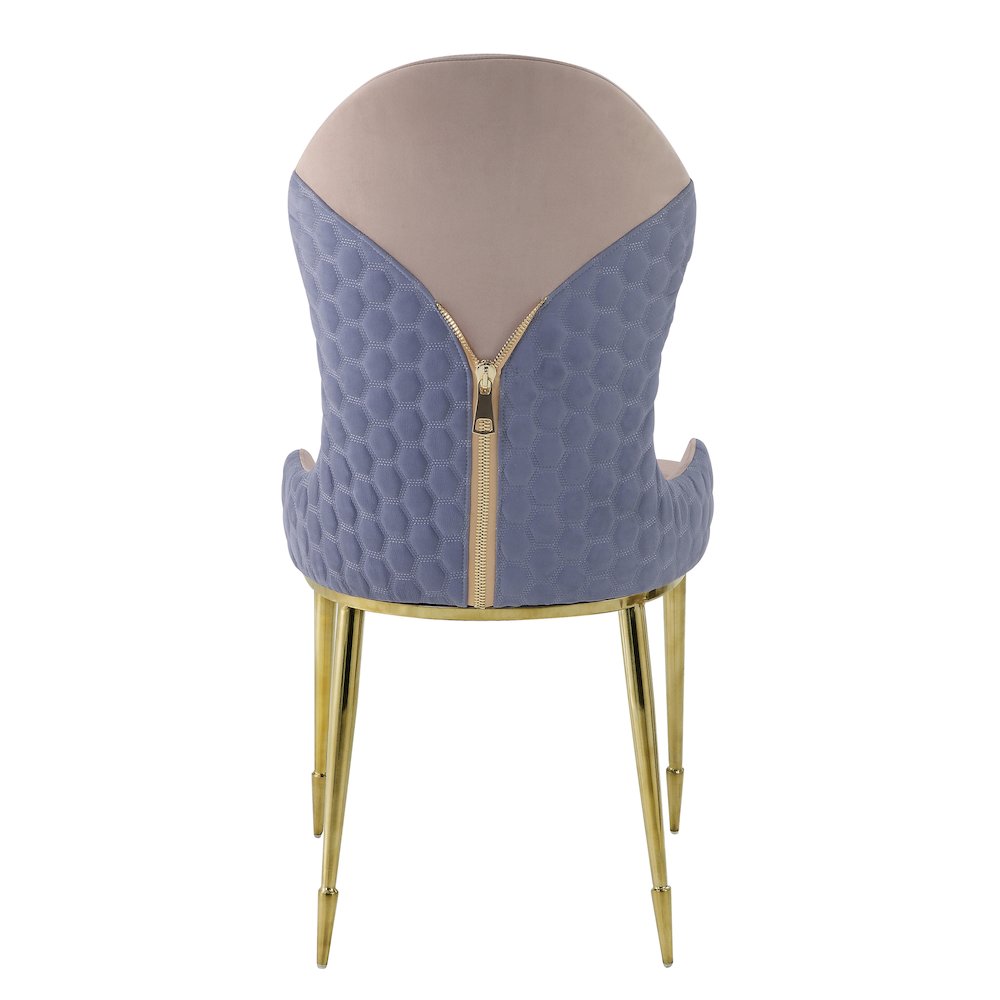 Tan and Gold Sloped Arms Dining Chairs (Set of 2). Picture 4