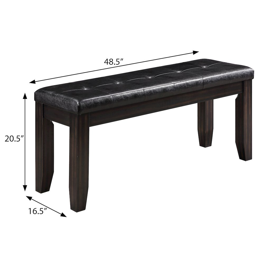 Bench with Tufted Cushion. Picture 5