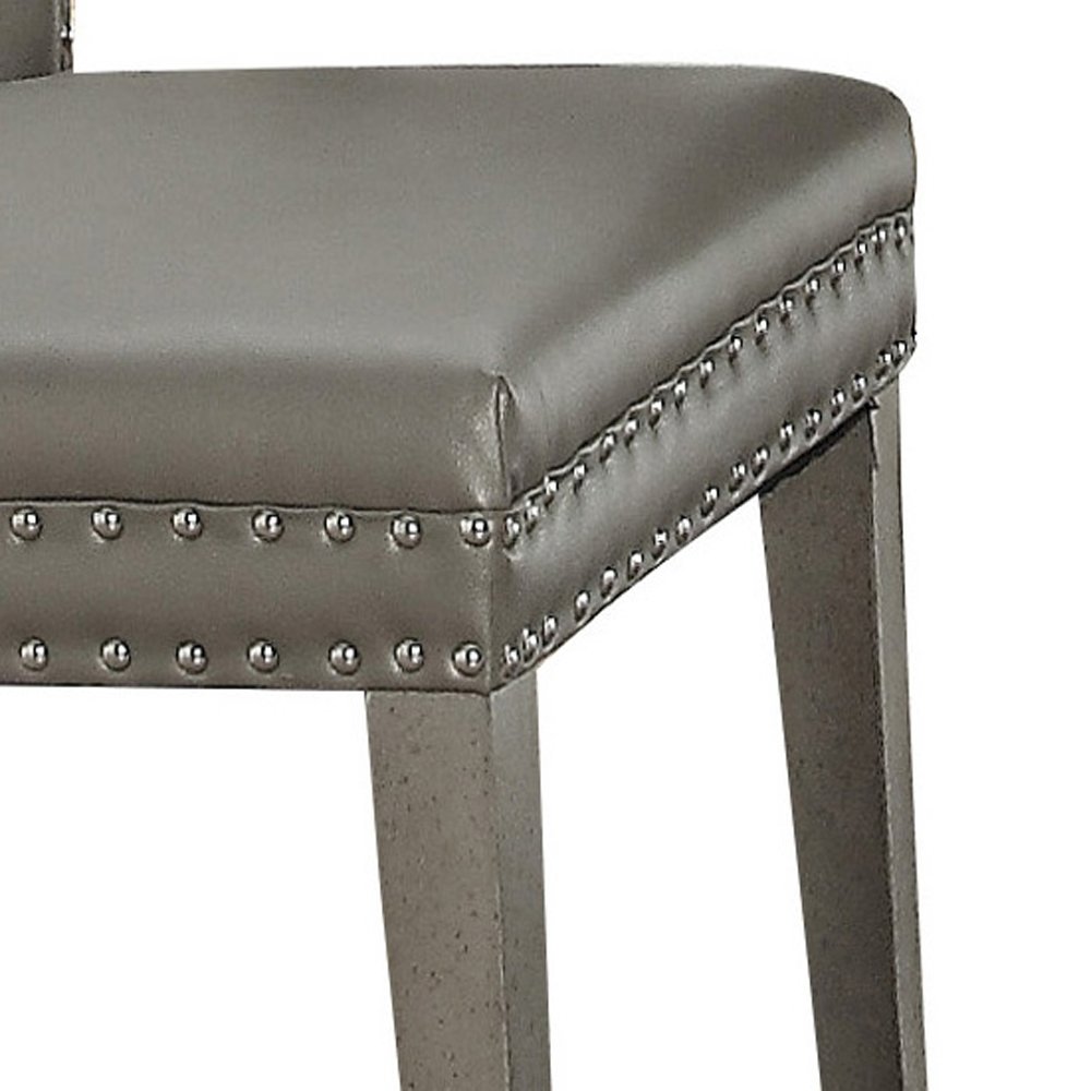 Champagne Tufted Side Chairs (Set of 2). Picture 3