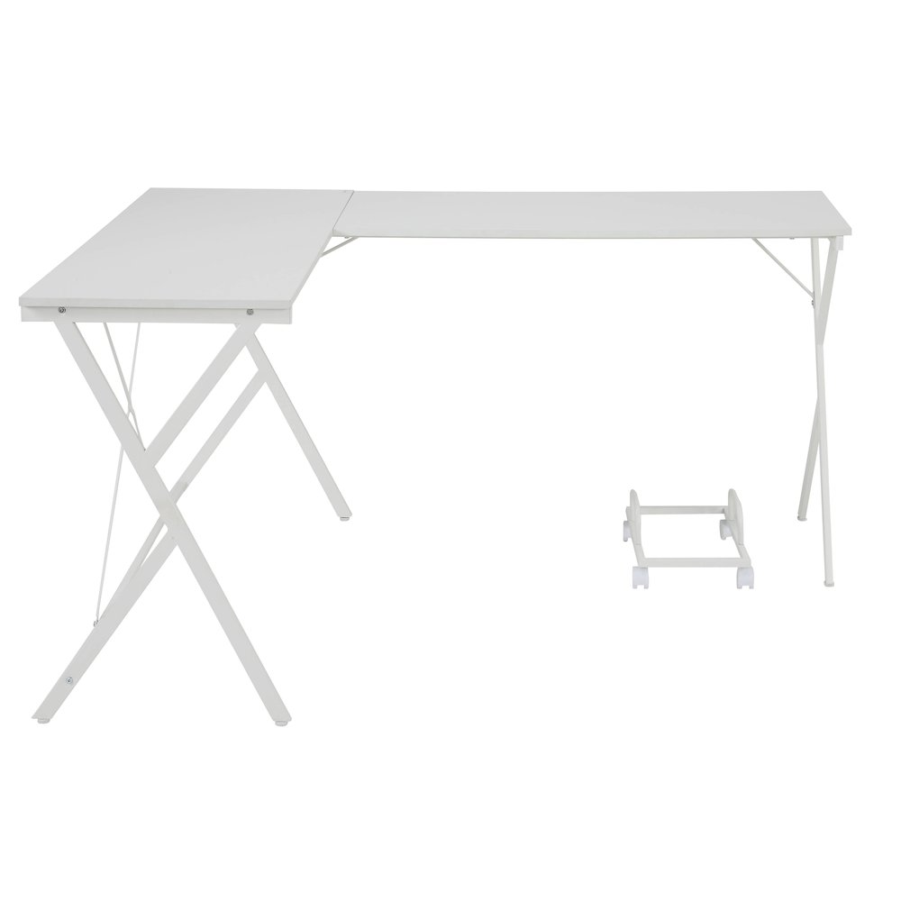 L-shaped Computer Desk with CPU Holder. Picture 2