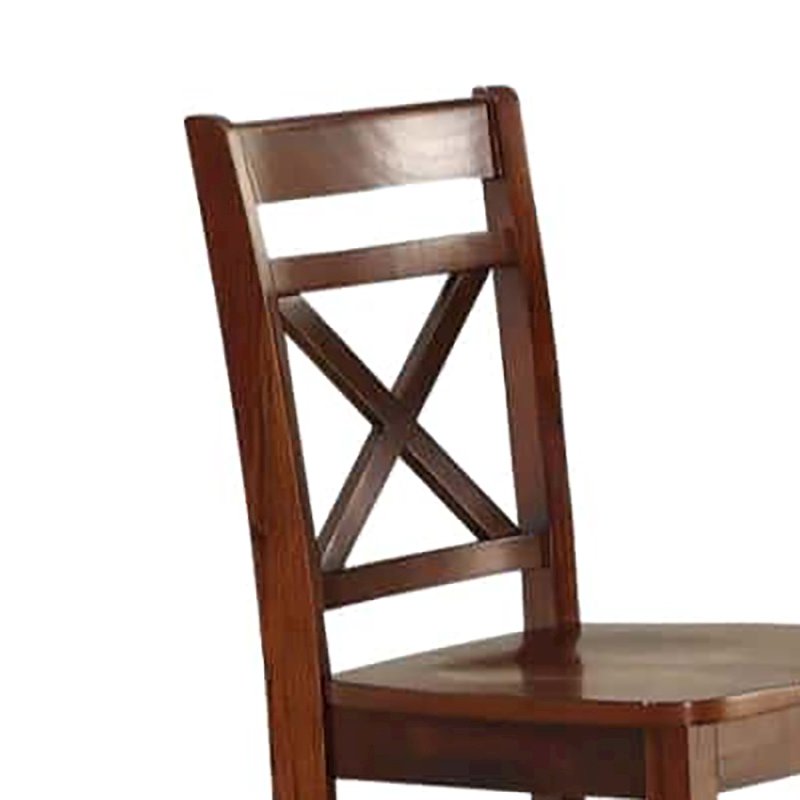 Cross Back Counter Height Chairs (Set of 2). Picture 4