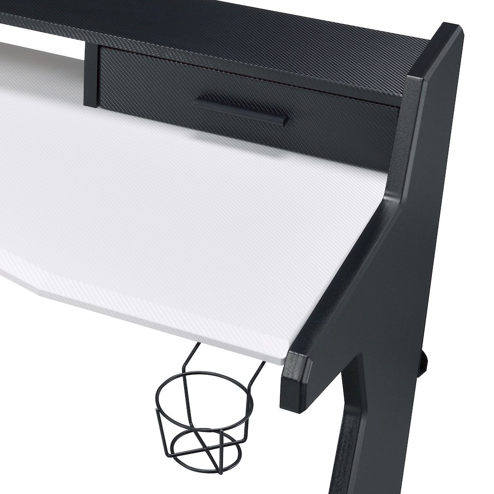 Black 2-Drawer Gaming Table. Picture 4