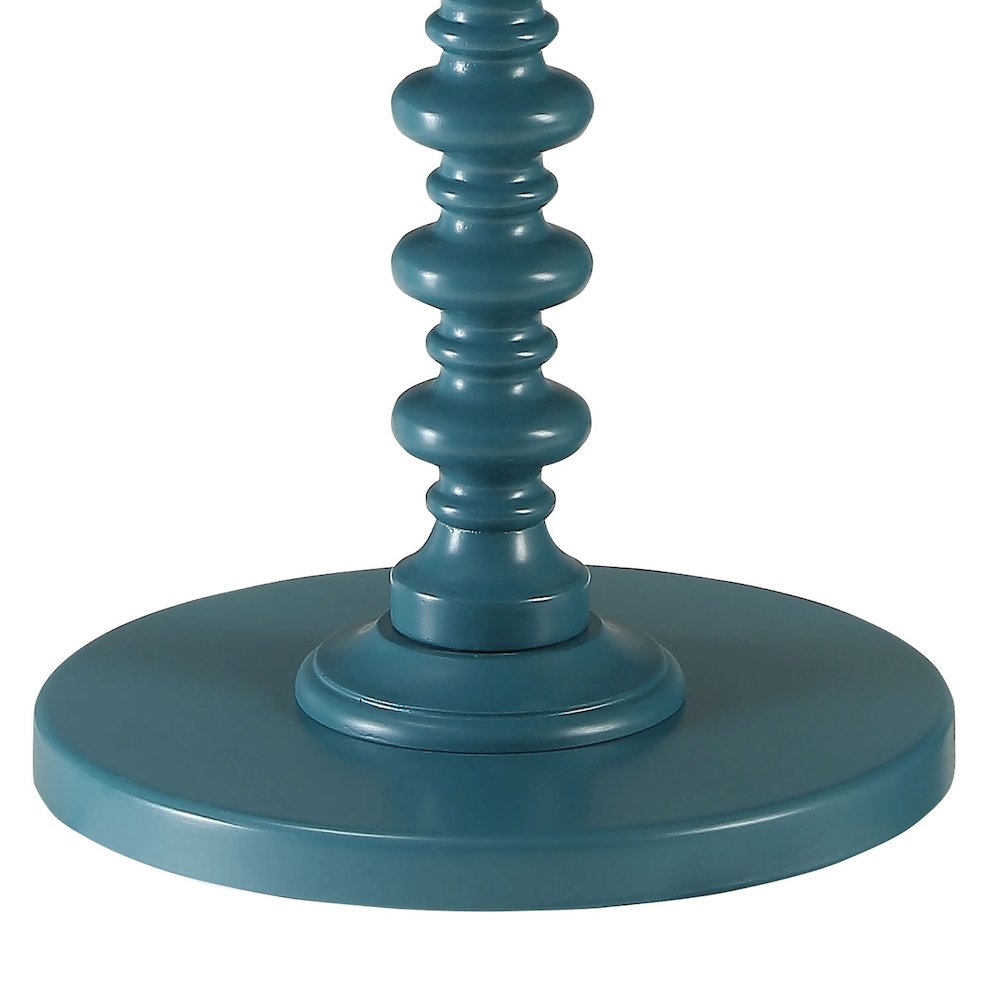 Round Wooden Side Table. Picture 2