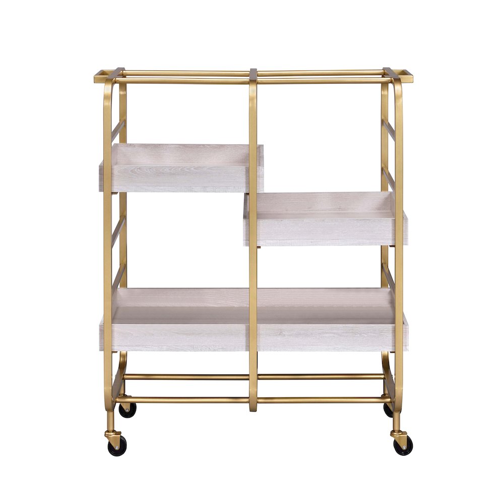 Serving Cart with 3 Adjustable Trays. Picture 2
