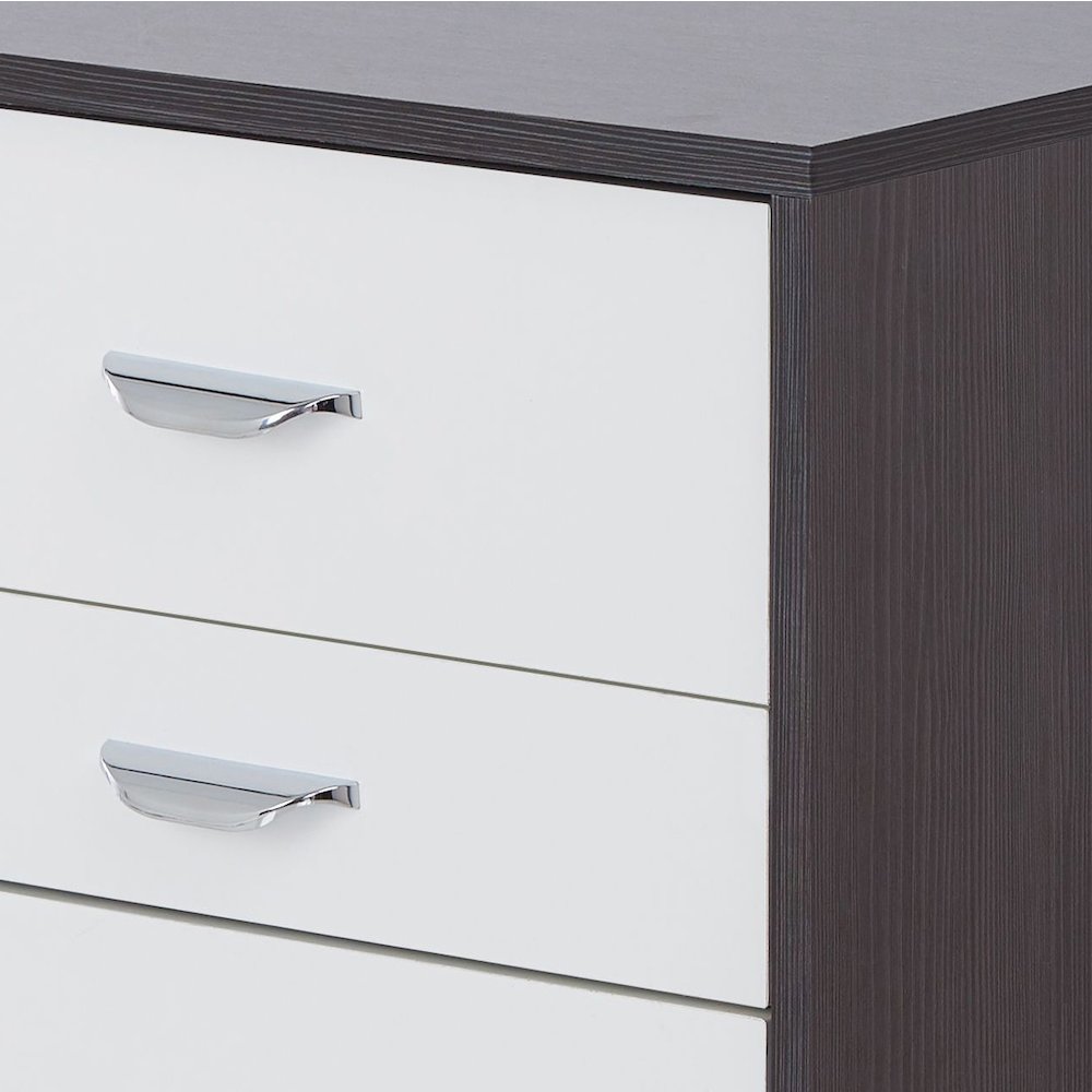 3-drawer Rectangular Accent Table. Picture 4