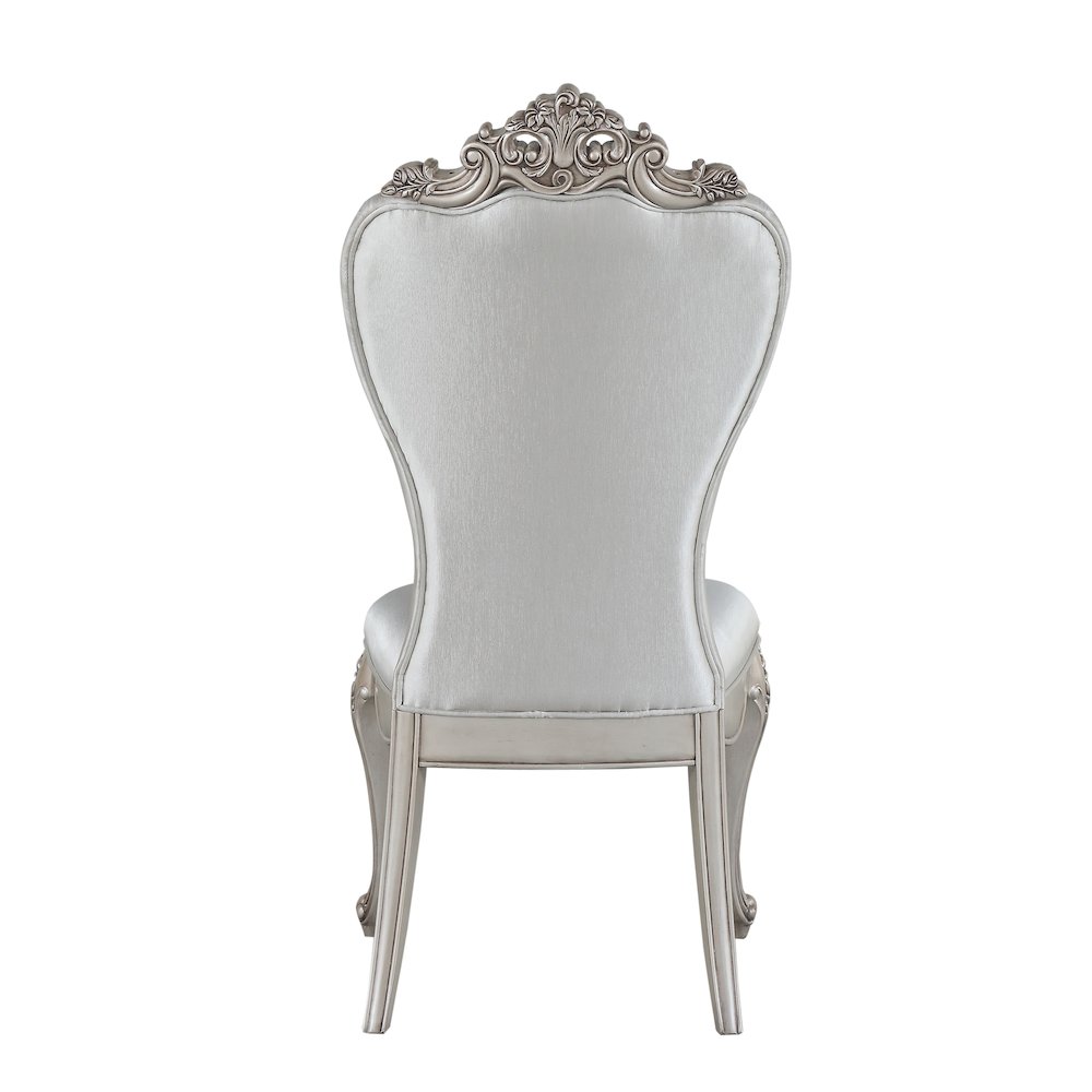 Cream and Golden Ivory Tufted Side Chairs (Set of 2). Picture 4
