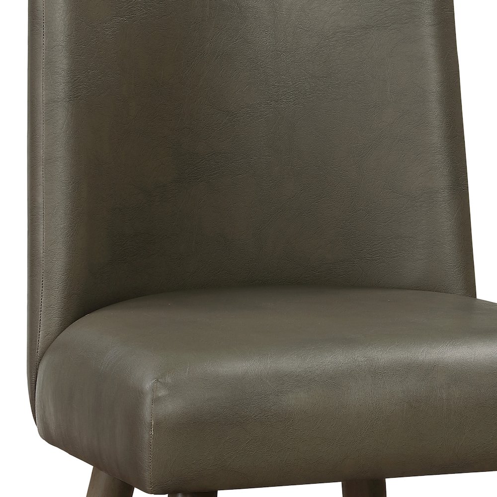 Grey and Grey Oak Upholstered Back Side Chairs (Set of 2). Picture 3