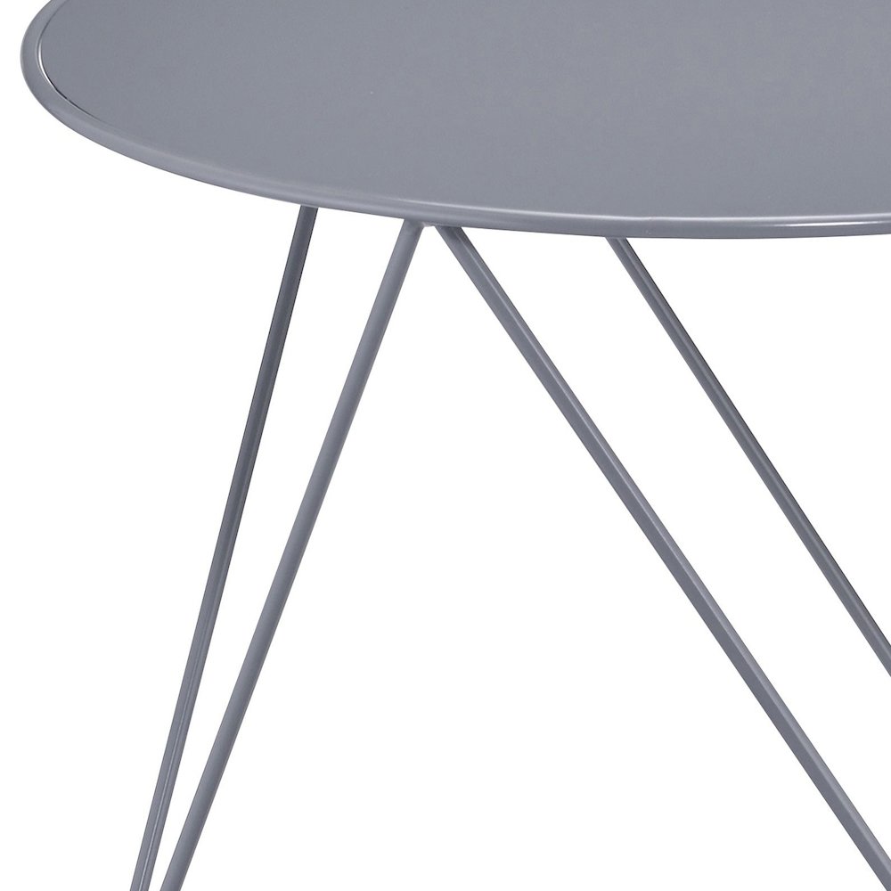 Geometric Metal Base Accent Table. Picture 3