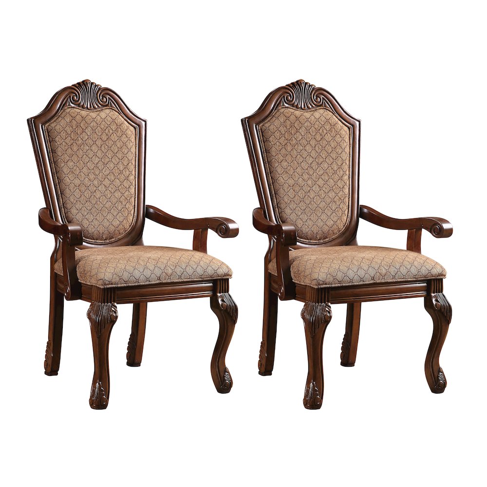 Arm Chairs with Arched Backrest (Set of 2). Picture 1