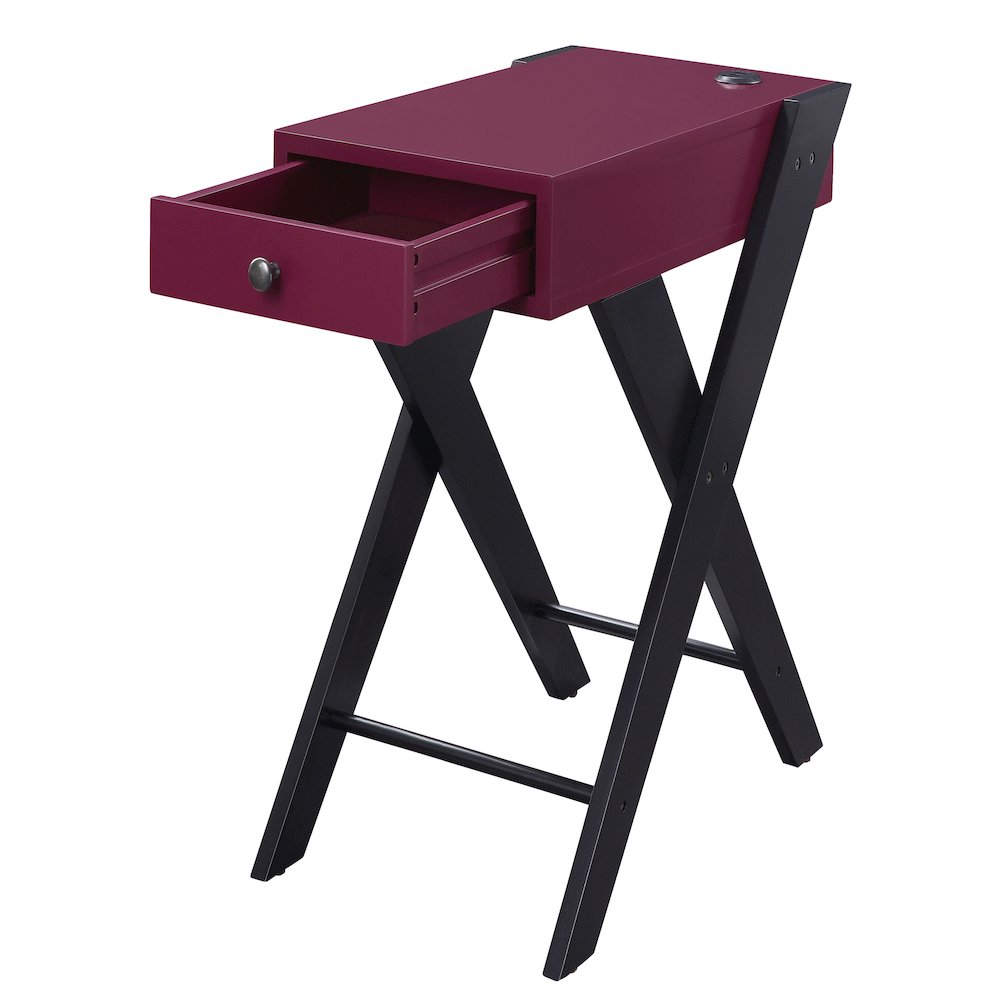 Side Table with USB Ports. Picture 2