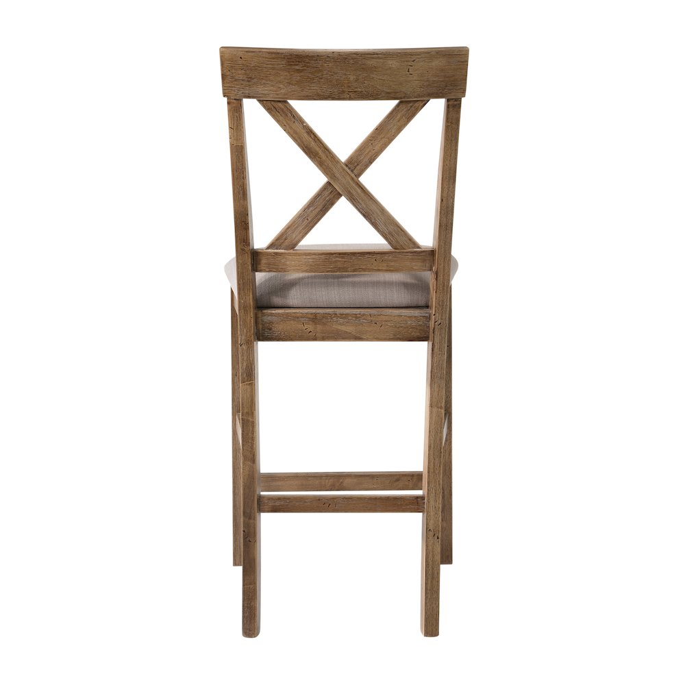Counter Height Stools with Cross Back (Set of 2). Picture 4