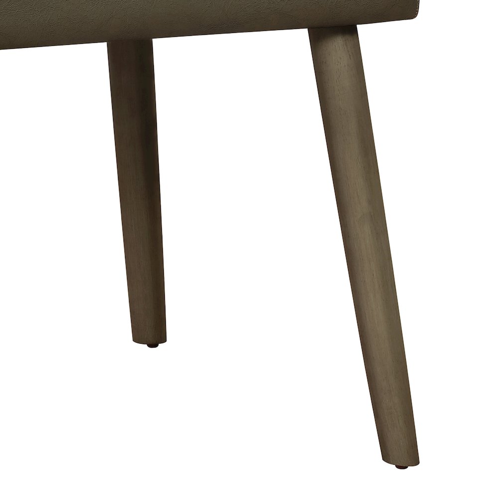 Grey and Grey Oak Upholstered Back Side Chairs (Set of 2). Picture 4
